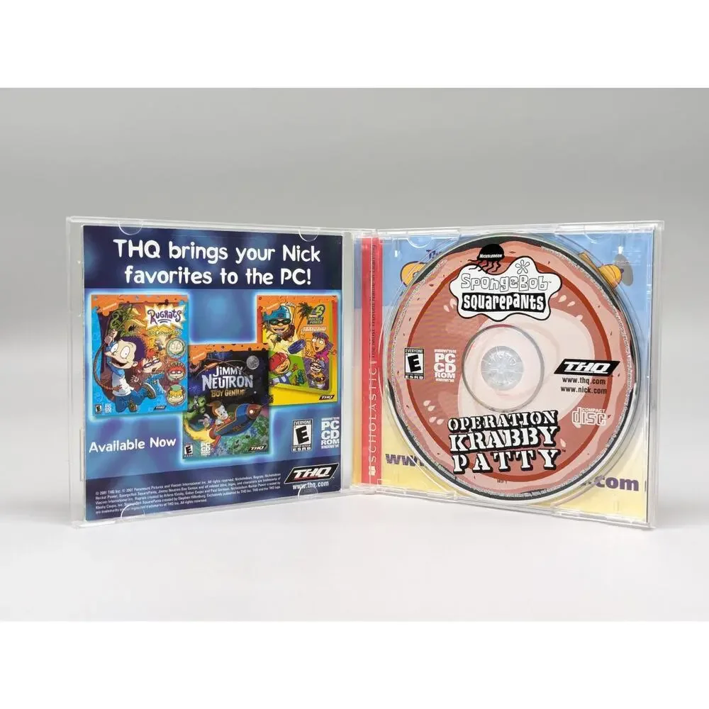 SpongeBob SquarePants Operation Krabby Patty PC Video Game 2001 Tested